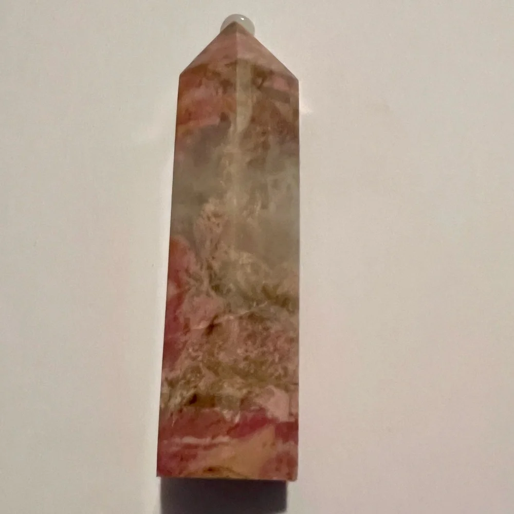 3” Rhodonite Crystal Tower - Picture 2 of 5